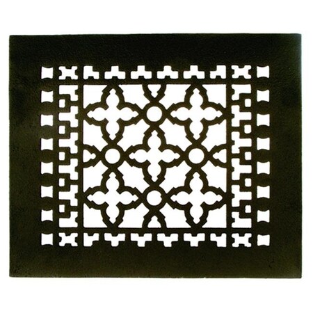 Acorn Mfg Acorn GR1BG 10" x 8" Cast Iron Decorative Grille - Black GR1BG